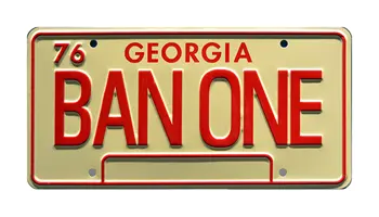 Смоки и бандит | BAN ONE Plate Starboy Металлический Штампованный номерной знак, Рамки для номерных знаков, Передний номерной знак автомобиля